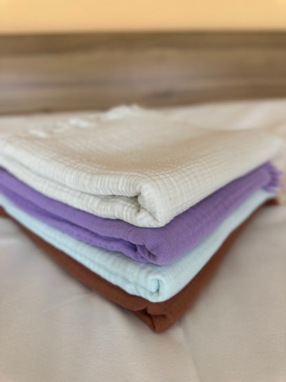 MUSSELIN BABYDECKE 110x110🌿