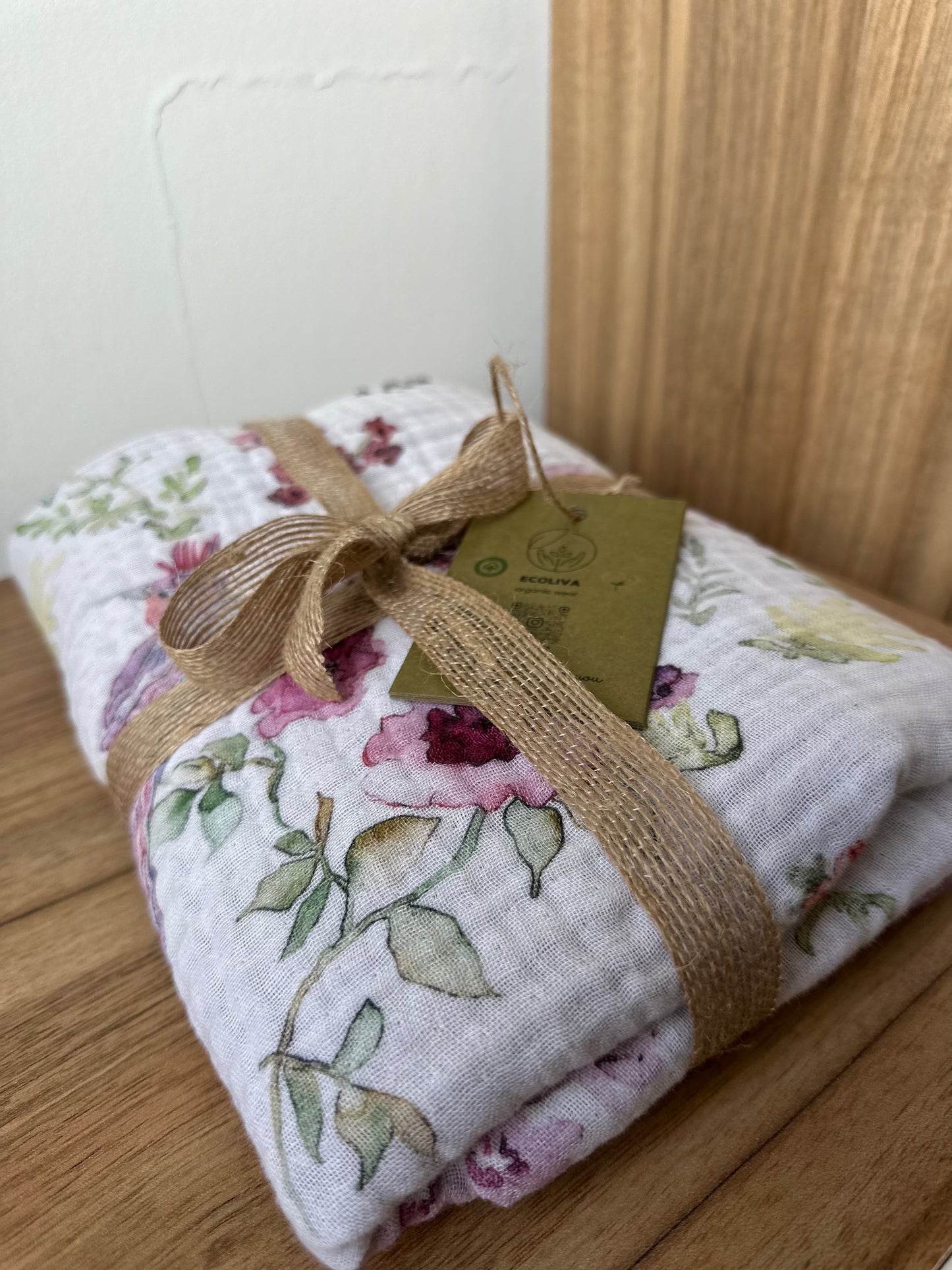 MUSSELIN BABYDECKE DOPPELSEITIG 105x105🌿