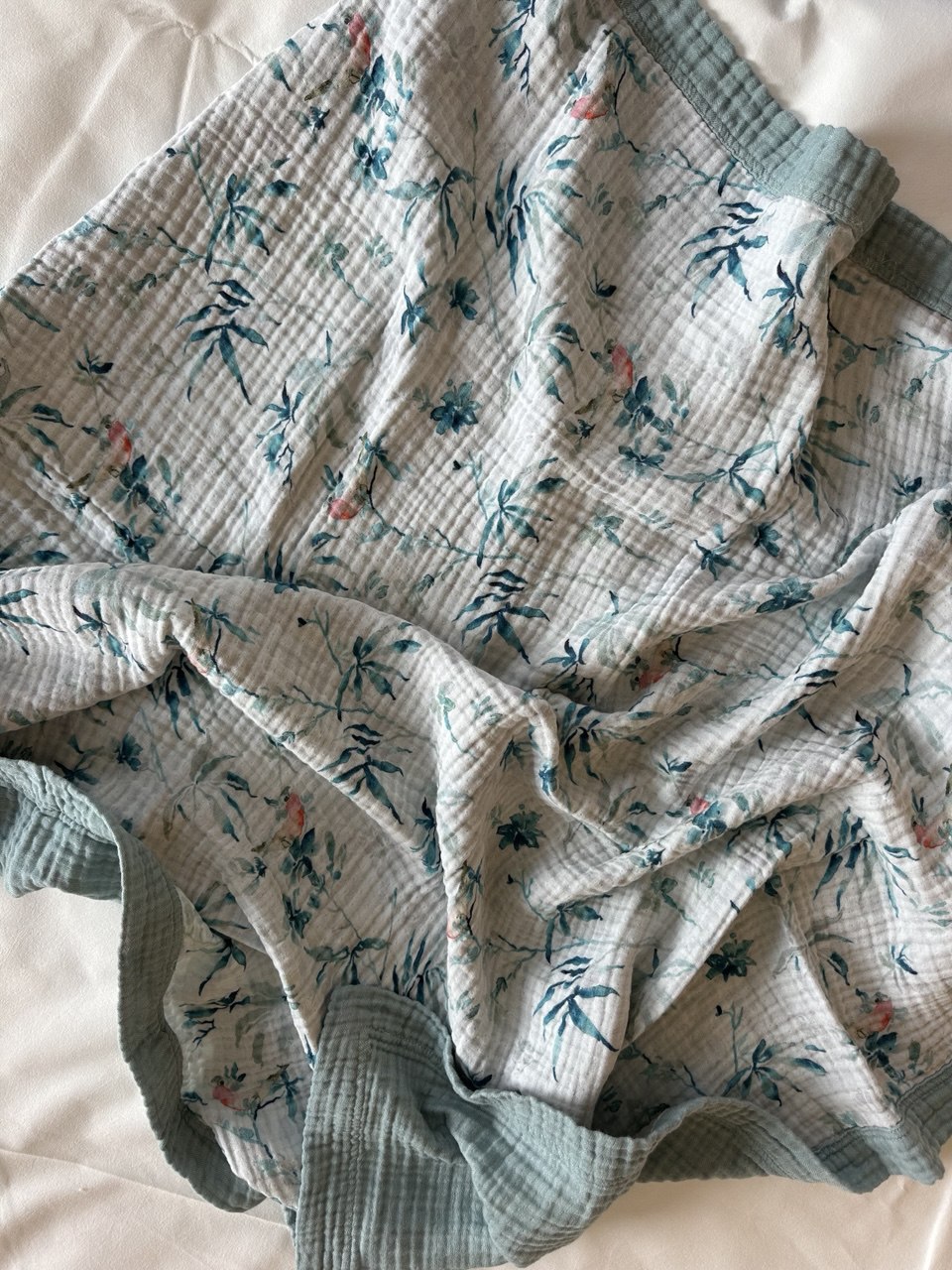 MUSSELIN BABYDECKE DOPPELSEITIG 105x105🌿